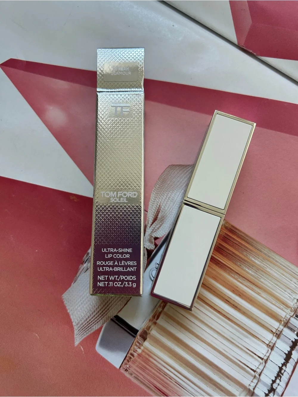 Tom Ford Soleil Neige Ultra-Shine Lip Color (01 Peak Glamour) 3.3 g NIB new